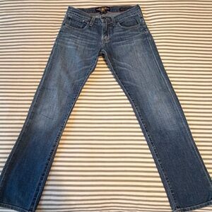 Sienna Tomboy Crop Blue Jeans